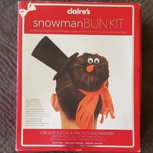 Claire's Snowman Bun Kit - Hair Accessory Kit